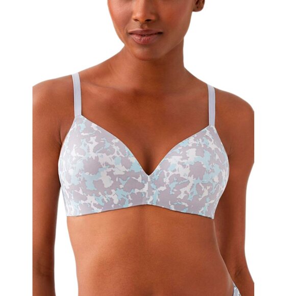 B. TEMPT'D BY WACOAL Blue/grey Future Foundation Wire Free Bra - Picture 1 of 2